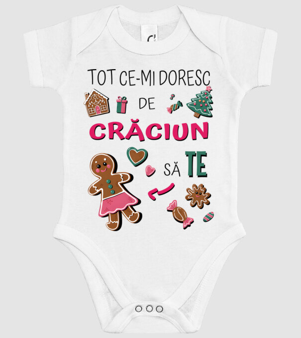 Tot ce-mi doresc de Crăciun să TE Femei alb model alb pe tricou