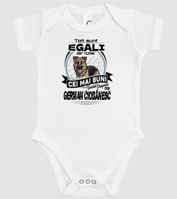 Toți sunt egali, dar numai cei mai buni devin stăpâni de ciobănesc german model alb pe tricou