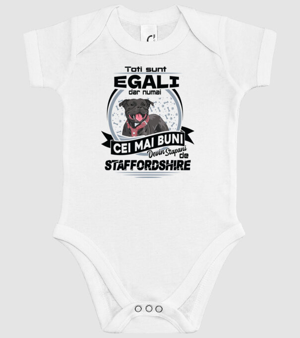 Toți sunt egali, dar numai cei mai buni devin stăpâni de staffordshire model alb pe tricou