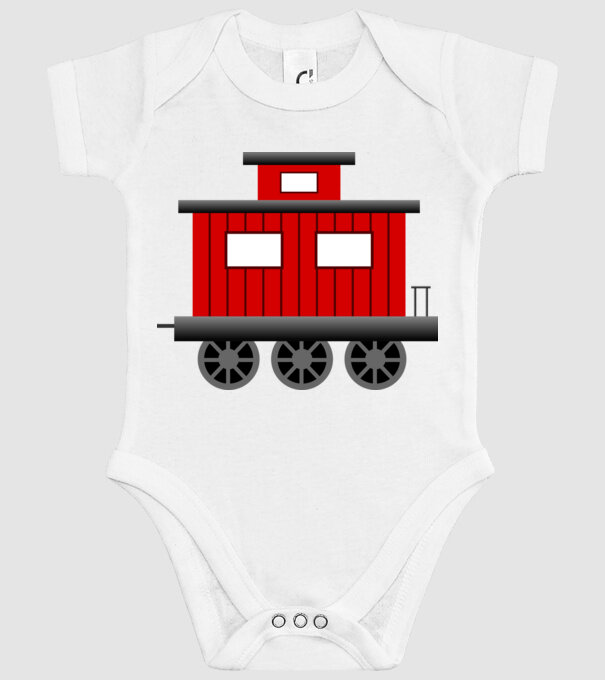 Trenuri model alb pe tricou