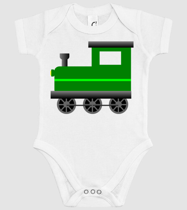 Trenuri model alb pe tricou
