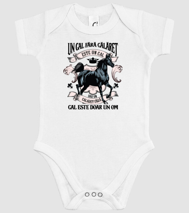 un cal fără călăreț este un cal - dar un călăreț fără cal este doar un om model alb pe tricou