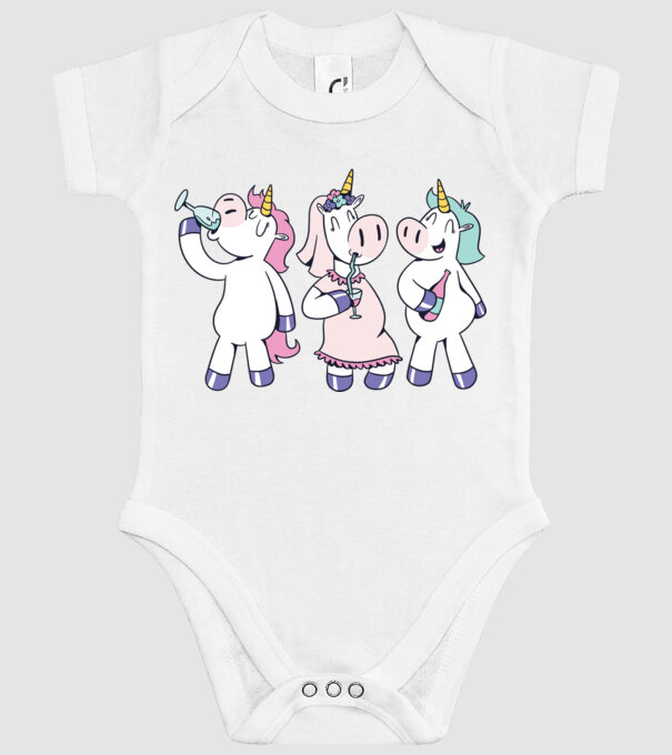 unicorn Bachelorette model alb pe tricou