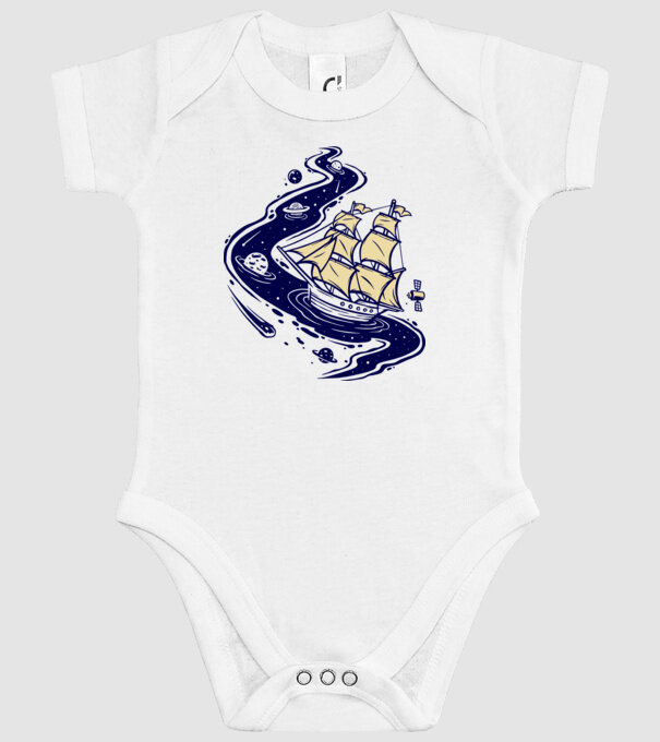 Vapoare model alb pe tricou