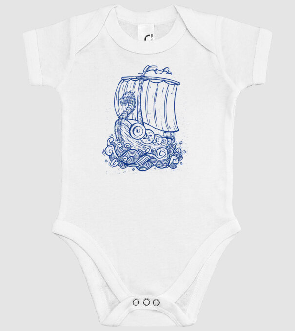 Vapoare model alb pe tricou