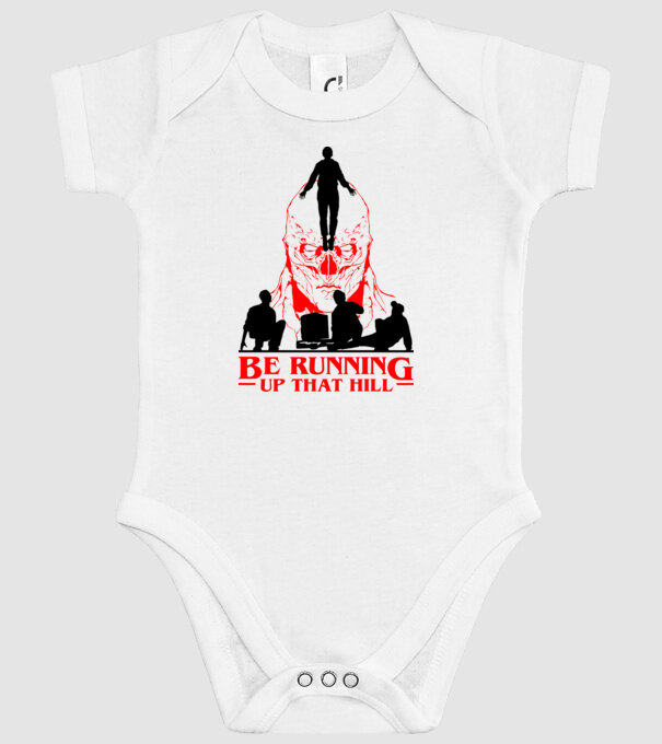 vecna running up that hill model alb pe tricou