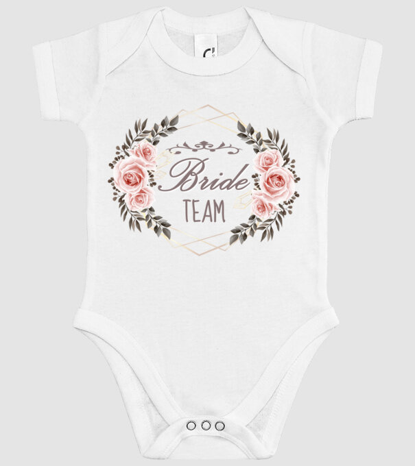 Vintage Bride team model alb pe tricou