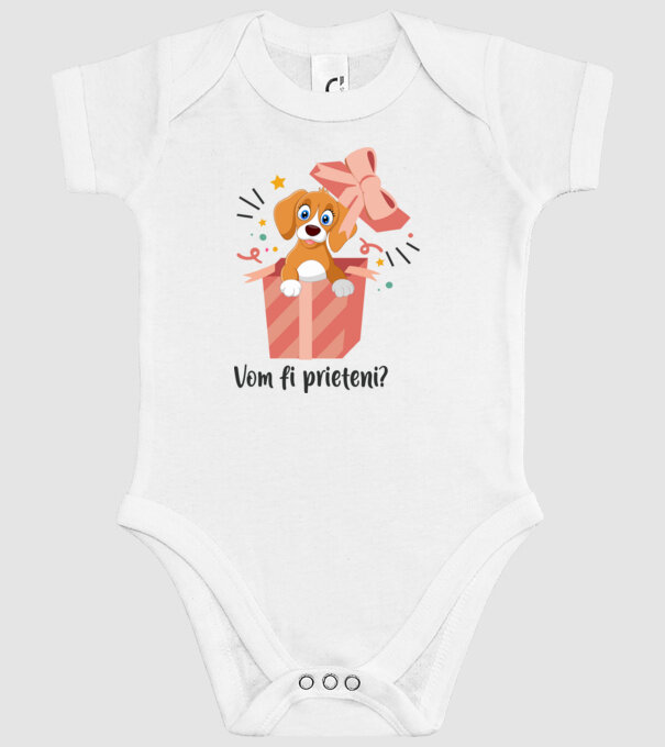 Vom fi prieteni? model alb pe tricou