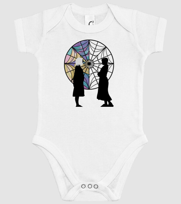 Wednesday Friendship model alb pe tricou
