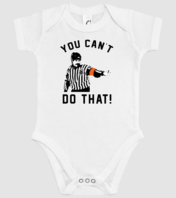 'You can''t do that!' model alb pe tricou