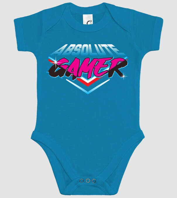 Absolute Gamer model turcoaz pe tricou