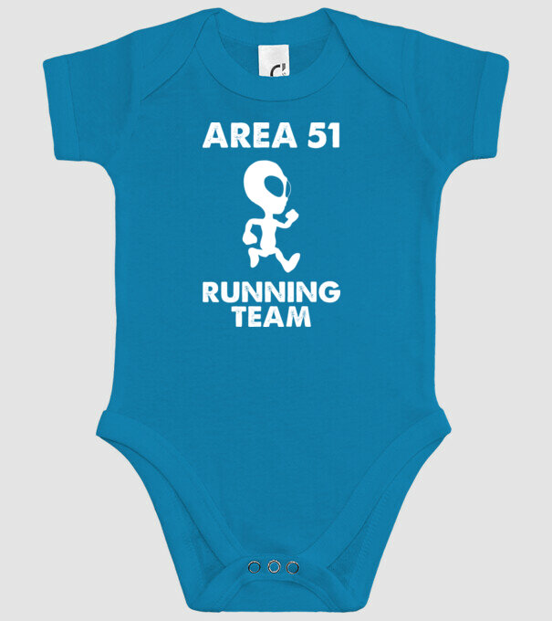 area51 running team model turcoaz pe tricou