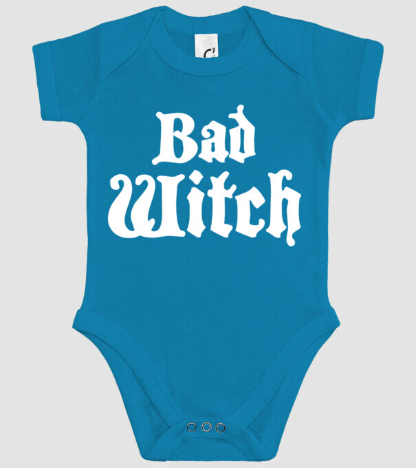 Bad Witch tricou cuplu model turcoaz pe tricou