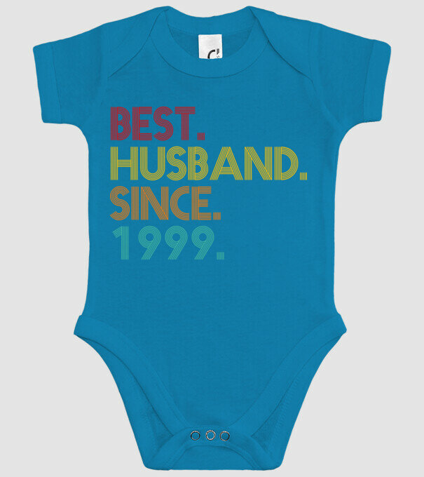 best husband since 1999 retro model turcoaz pe tricou