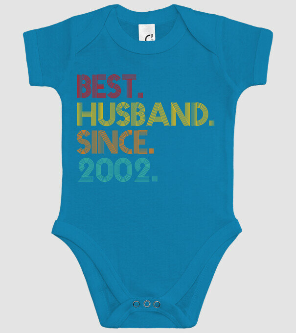 best husband since 2002 retro model turcoaz pe tricou