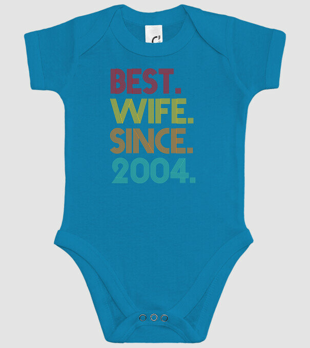 best wife since 2004 retro model turcoaz pe tricou