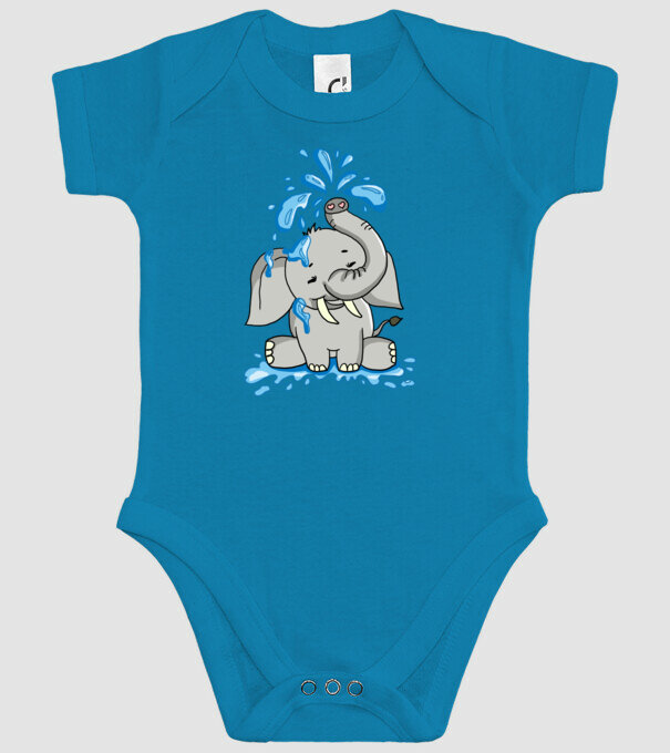 boldog elefánt model turcoaz pe tricou