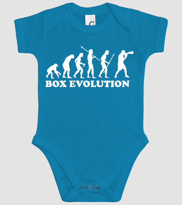 Box evolution model turcoaz pe tricou