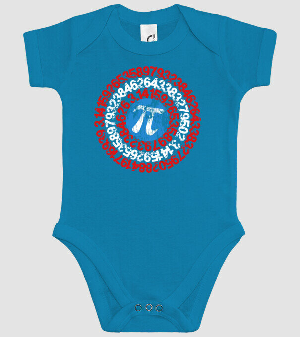 Captain PI model turcoaz pe tricou