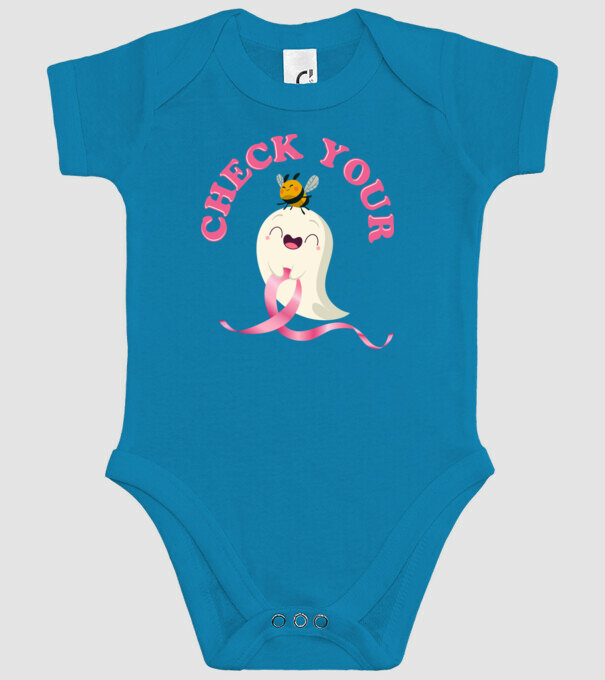 Check your boo-bees model turcoaz pe tricou