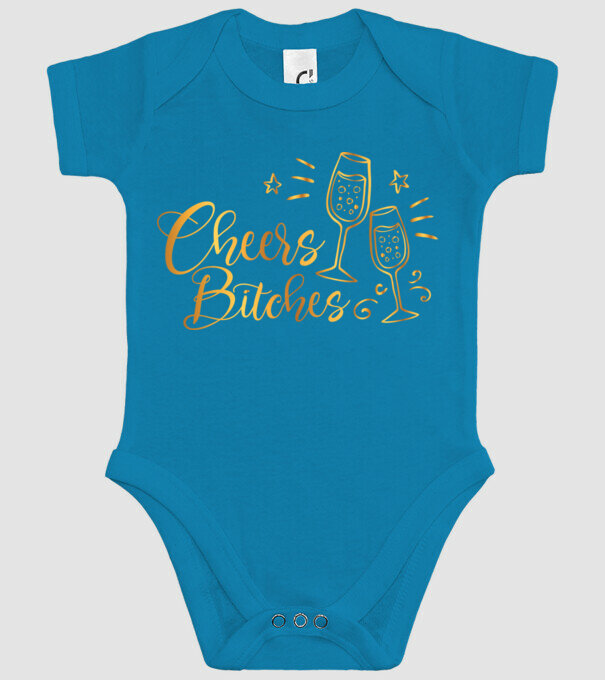 Cheers Bitches model turcoaz pe tricou