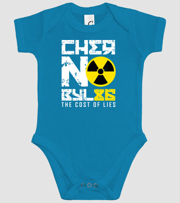 'Chernobyl ''86 3 culori' model turcoaz pe tricou
