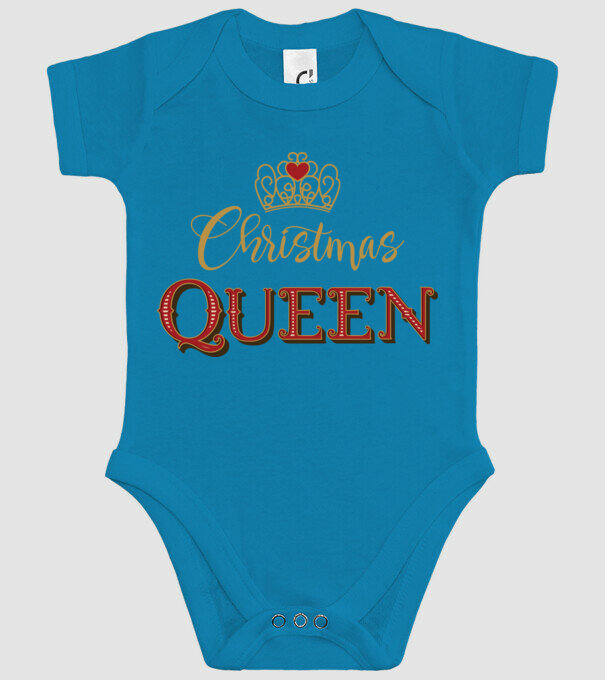 Christmas Queen model turcoaz pe tricou