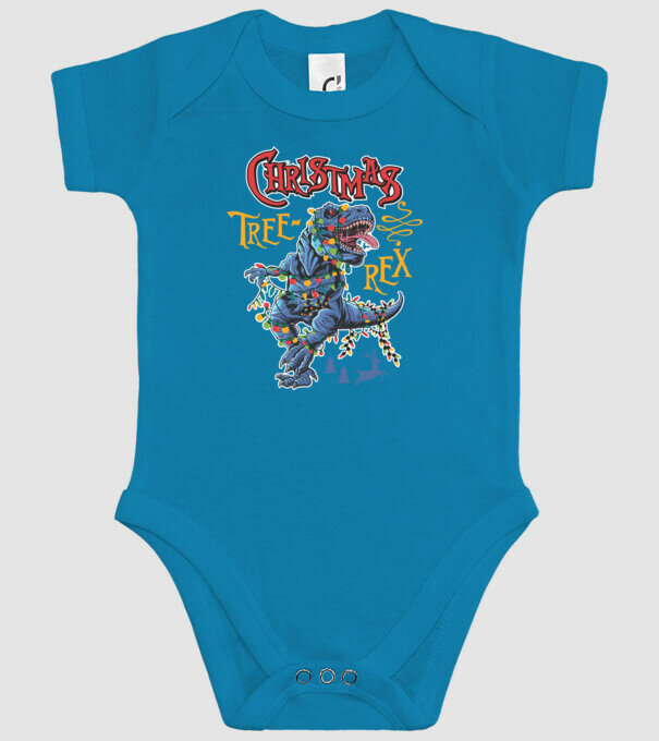 Christmas tree rex model turcoaz pe tricou