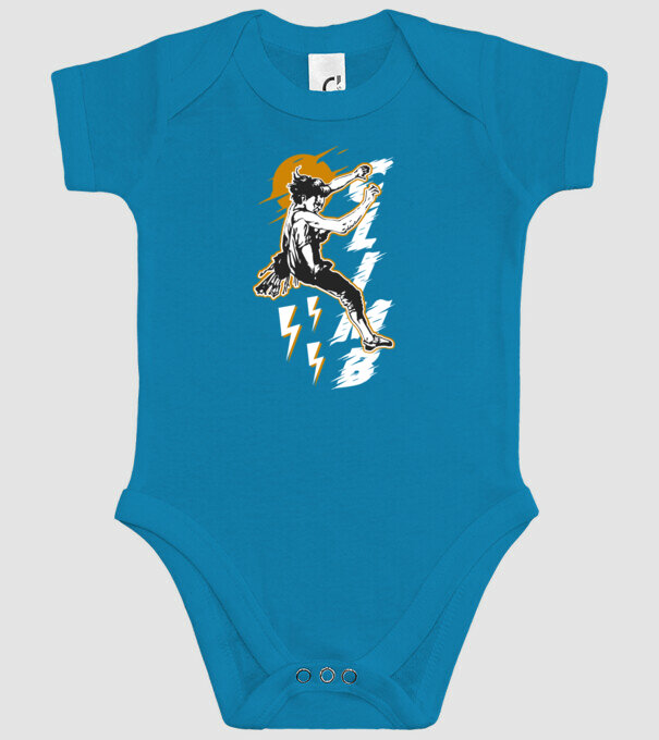 CLIMB retro model turcoaz pe tricou