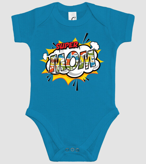 Comic Mom model turcoaz pe tricou
