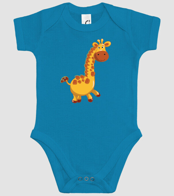 Cute giraffe model turcoaz pe tricou