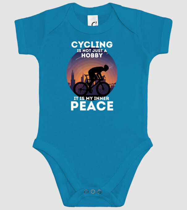 cycling is not just a hobby model turcoaz pe tricou
