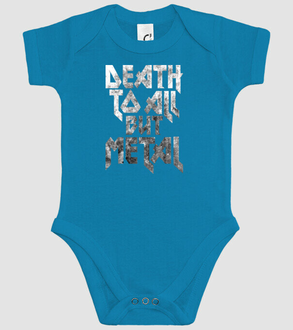 Death but metal model turcoaz pe tricou