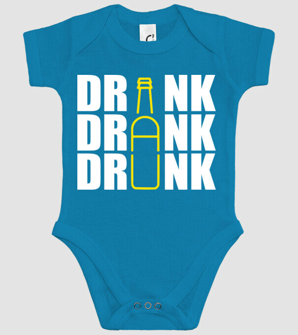 Drink drank drunk model turcoaz pe tricou