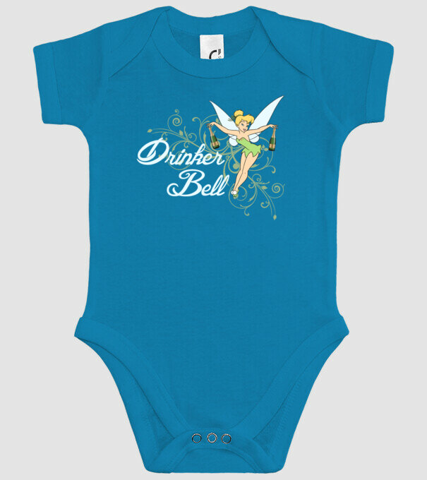 Drinkerbell model turcoaz pe tricou
