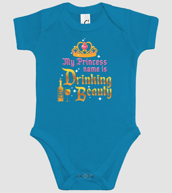 Drinking beauty model turcoaz pe tricou
