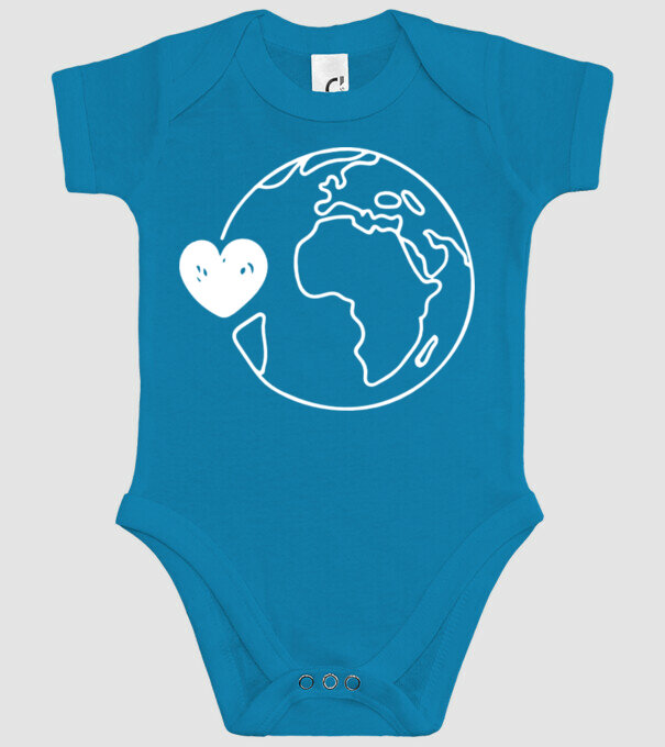 EarthLogo model turcoaz pe tricou
