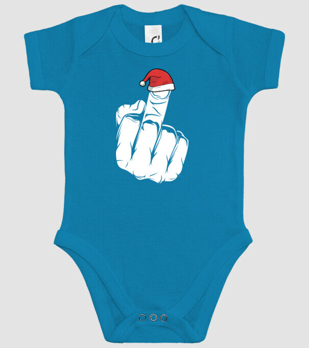 f u christmas model turcoaz pe tricou