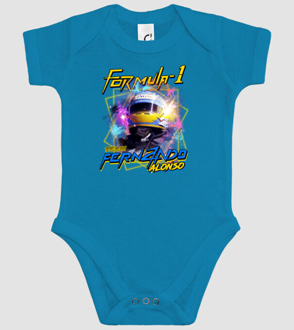 FORMULA 1 ALONSO model turcoaz pe tricou