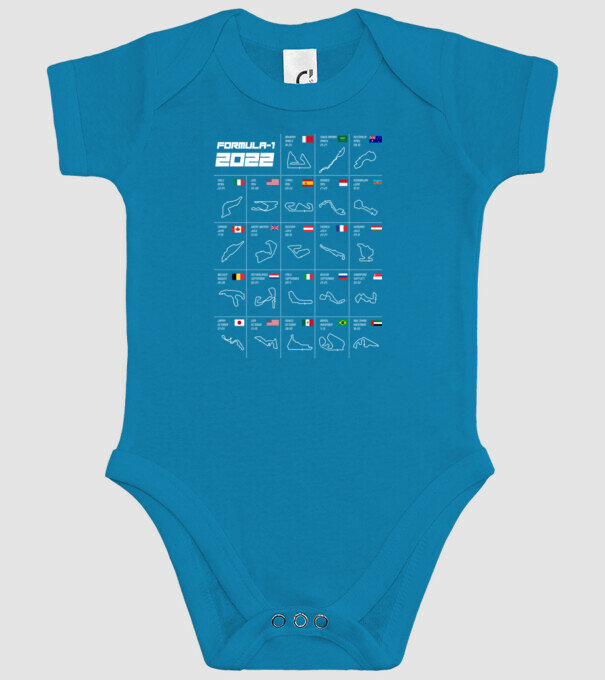 Formula 1 tracks 2022 model turcoaz pe tricou