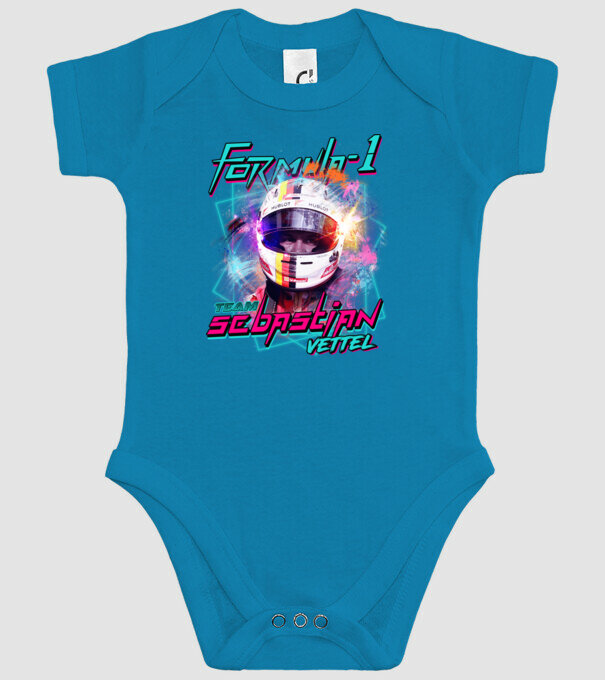 FORMULA 1 VETTEL model turcoaz pe tricou