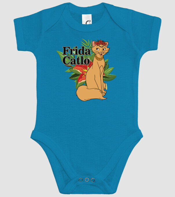 FridaCatlo model turcoaz pe tricou