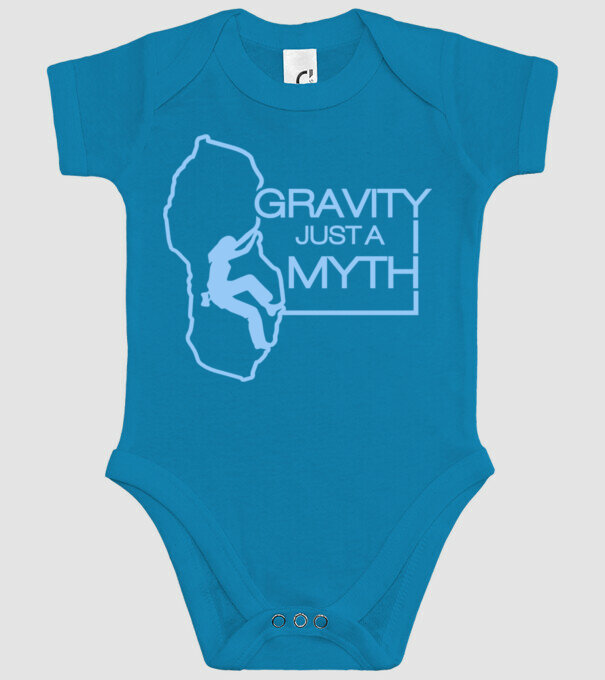 Gravity just a myth model turcoaz pe tricou