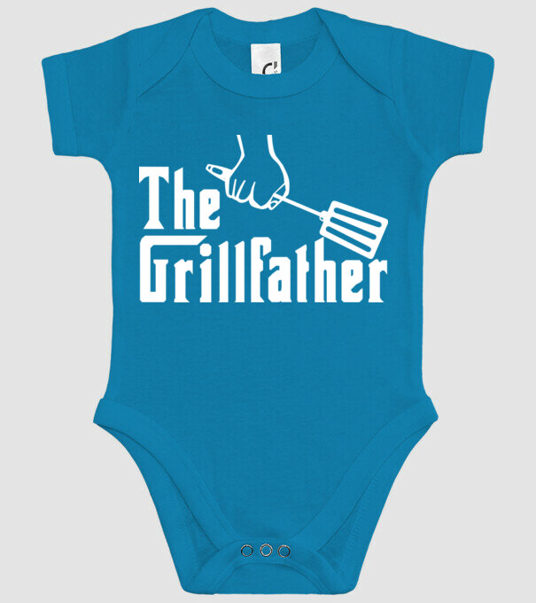 GrillFather model turcoaz pe tricou