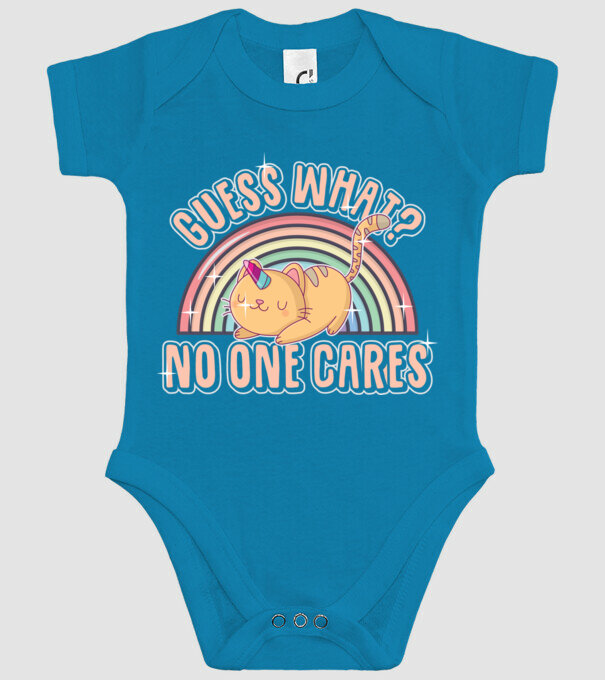 Guess what pisică-unicorn model turcoaz pe tricou