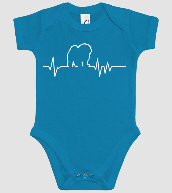 Heartbeat line Bolognese model turcoaz pe tricou