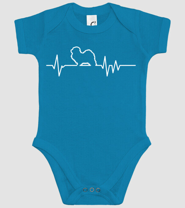 Heartbeat line Havanese model turcoaz pe tricou