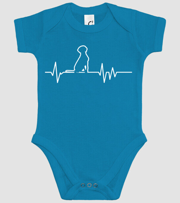 Heartbeat line Vijla model turcoaz pe tricou