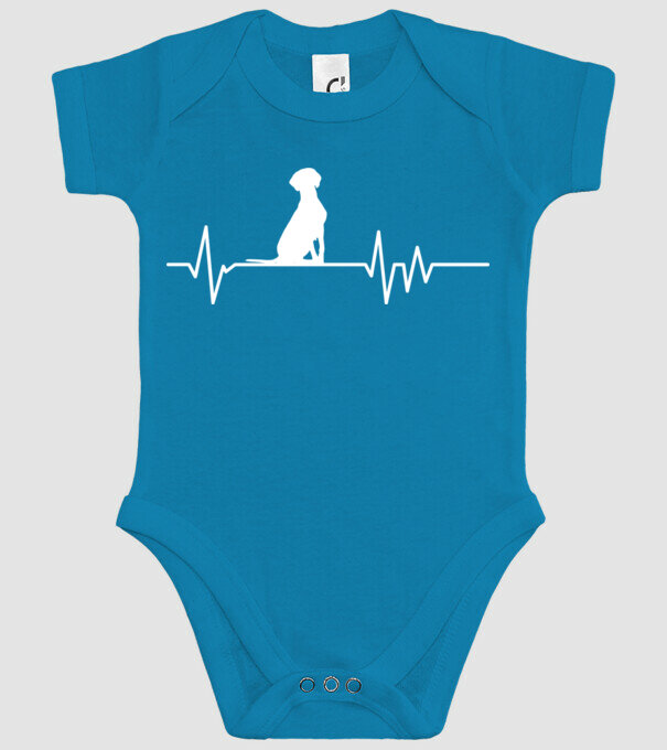 Heartbeat silueta Vijla model turcoaz pe tricou