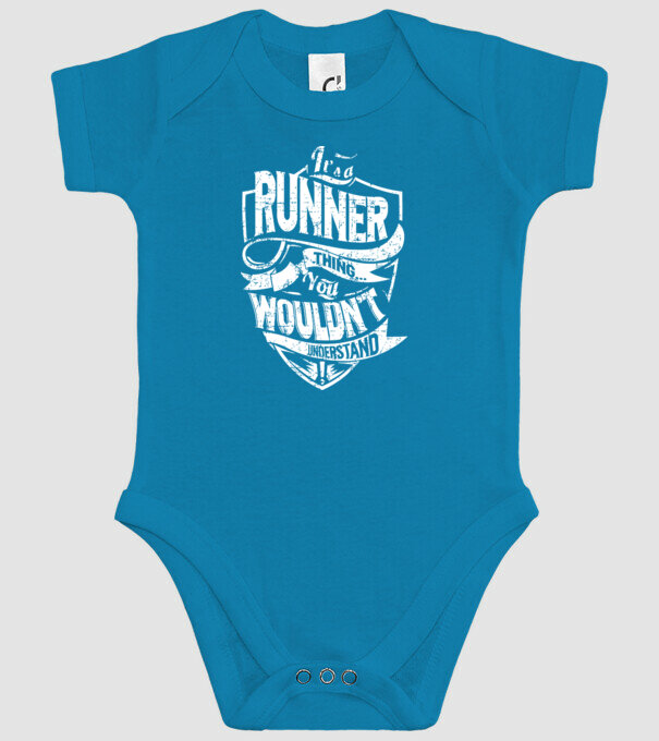 'It''s a runner thing' model turcoaz pe tricou